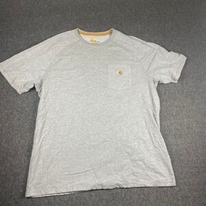Carhartt XL Gray Relaxed Fit Short Sleeve Pocket ARCE Logo T-Shirt